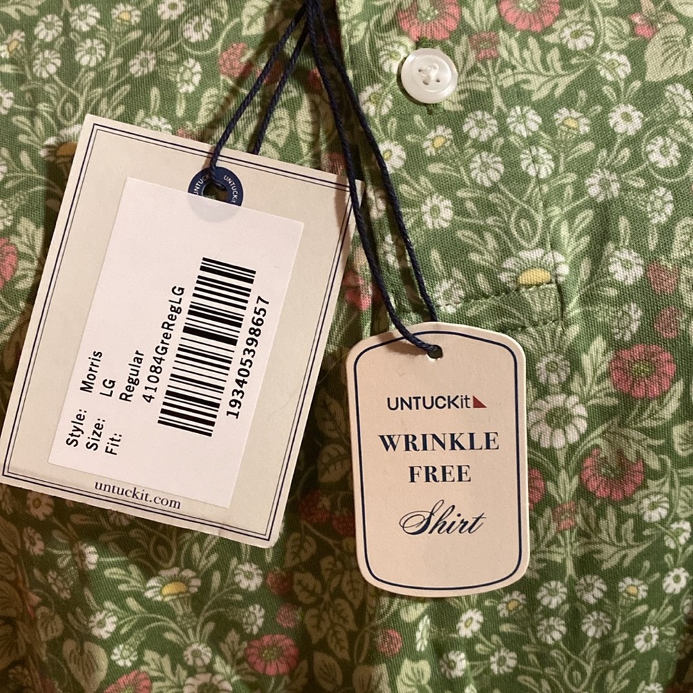 BNWT Untuckit Men’s shirt - large - Picture 2 of 7